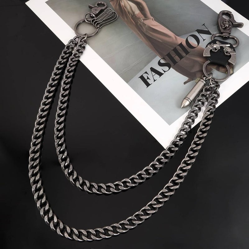 Milakoo Jeans Chains for Men Hip-hop Emo Biker Cool Chains Belt Unisex Punk Chains for Pants - Image 3
